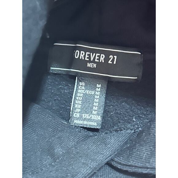 F21 Mens Hooded Sweatshirt M Solar Planets Permanently Retrograde Blk Streetwear - Picture 5 of 7